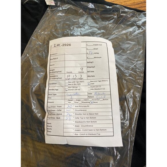 Moda International Black Silk & Cashmere Sweater L - Picture 6 of 6